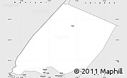 Silver Style Simple Map of Nokou