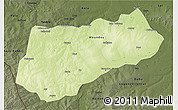 Physical 3D Map of Logone Occidental, darken