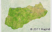 Satellite 3D Map of Logone Occidental, lighten