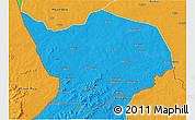 Political 3D Map of Baibokoum