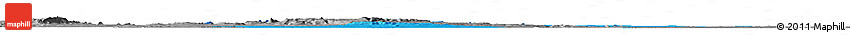 Political Horizon Map of Baibokoum, desaturated