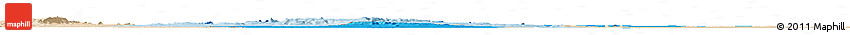 Political Horizon Map of Baibokoum, lighten