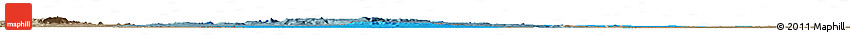 Political Horizon Map of Baibokoum, semi-desaturated