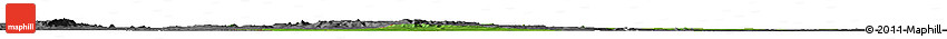 Satellite Horizon Map of Baibokoum, desaturated