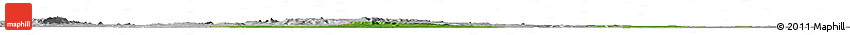 Satellite Horizon Map of Baibokoum, lighten, desaturated