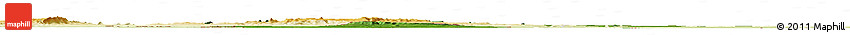 Satellite Horizon Map of Baibokoum, physical outside