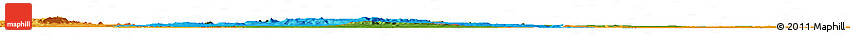 Satellite Horizon Map of Baibokoum, political outside