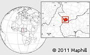 Blank Location Map of Baibokoum