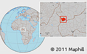Gray Location Map of Baibokoum
