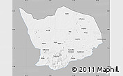 Gray Map of Baibokoum, single color outside