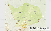 Physical Map of Baibokoum, lighten