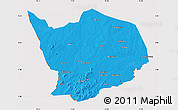Political Map of Baibokoum, cropped outside