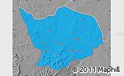 Political Map of Baibokoum, desaturated