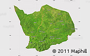 Satellite Map of Baibokoum, cropped outside