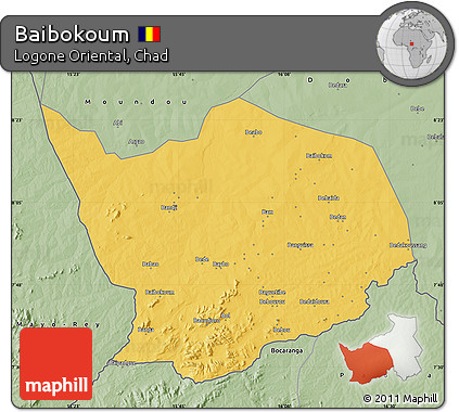 Savanna Style Map of Baibokoum