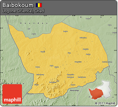 Savanna Style Map of Baibokoum