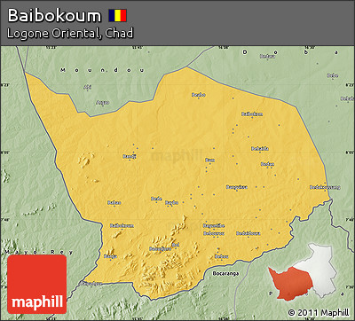 Savanna Style Map of Baibokoum