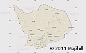 Shaded Relief Map of Baibokoum, cropped outside