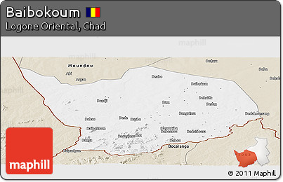 Classic Style Panoramic Map of Baibokoum