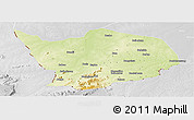 Physical Panoramic Map of Baibokoum, lighten, desaturated