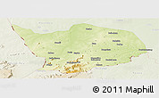 Physical Panoramic Map of Baibokoum, lighten