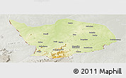 Physical Panoramic Map of Baibokoum, lighten, semi-desaturated