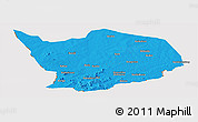 Political Panoramic Map of Baibokoum, cropped outside