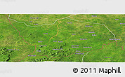 Satellite Panoramic Map of Baibokoum