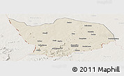 Shaded Relief Panoramic Map of Baibokoum, lighten