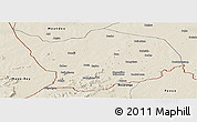 Shaded Relief Panoramic Map of Baibokoum