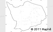 Blank Simple Map of Baibokoum, cropped outside, no labels