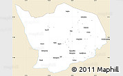 Classic Style Simple Map of Baibokoum, single color outside