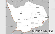 Gray Simple Map of Baibokoum