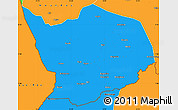 Political Simple Map of Baibokoum