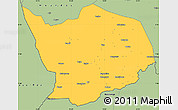 Savanna Style Simple Map of Baibokoum