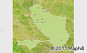 Physical 3D Map of Bongor, satellite outside