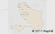 Shaded Relief 3D Map of Bongor, lighten, desaturated