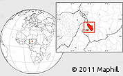 Blank Location Map of Bongor, highlighted parent region
