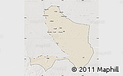 Shaded Relief Map of Bongor, lighten, semi-desaturated
