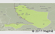 Physical Panoramic Map of Bongor, semi-desaturated