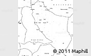 Blank Simple Map of Bongor