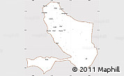 Classic Style Simple Map of Bongor, cropped outside
