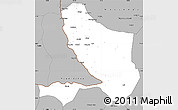 Gray Simple Map of Bongor