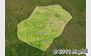 Satellite 3D Map of Gounou, darken