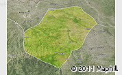 Satellite 3D Map of Gounou, semi-desaturated