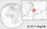 Blank Location Map of Gounou