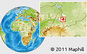 Physical Location Map of Gounou, highlighted parent region