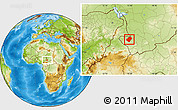Physical Location Map of Gounou