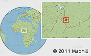 Savanna Style Location Map of Gounou