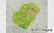 Satellite Map of Gounou, lighten, semi-desaturated